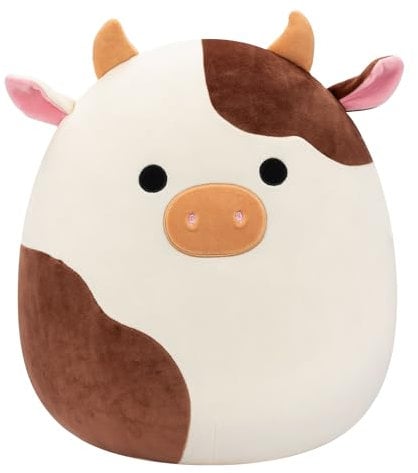 Squishmallows SQCR07700 - Ronnie die Kuh 40 cm, offizielles Jazwares Plüsch, superweiches Kuscheltier