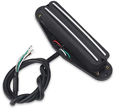 Joyance Dual Rail Pickup Dual Rail Humbucker Pickups for Electric Guitar, Dual Humbucker Set, High Output Electric Guitar Accories, Standard Size, Easy Installation