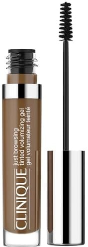 Clinique Just Browsing™ Tinted Volumizing Gel | Faserangereichertes Augenbrauen-Gel, das die Brauen sofort bändigt und auffüllt | Wasserfest + wischfest + kein Verklumpen + kein Bröckeln