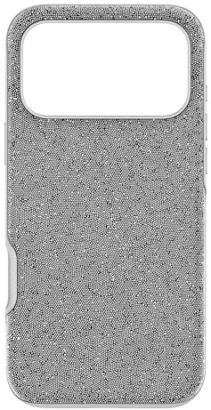Swarovski High Smartphone-Hülle für das iPhone 17 Pro Max, Schmale Silberfarbene Handyhülle mit Strahlenden Kristallen in Silber
