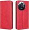 EASSGU Coque pour TCL 60R 5G / TCL 60 5G (6.7 inches), Etui Flip Folio en Cuir PU avec Interrupteur Magnétique, [3 Fentes pour Cartes] [1 Portefeuille] Housse - Rouge