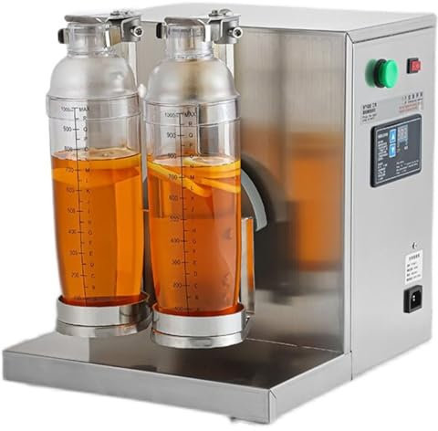 XCSCUK Automatic Bubble Tea Shaker Machine, Electric Double Frame Commercial Cocktail Shake,Drink Mixer,with Digital Timer