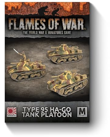 Battlefront Miniatures Flames of War Japanese Mid War Type 95 Ha-Go Tank Platoon