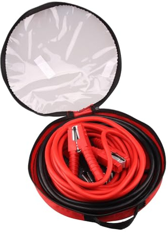 KingSaid Câbles de Démarrage 6M 1500A, Cable de Demarrage Voiture pour Moteurs Essence et Diesel 12/24 Volts Câbles de Démarrage Pince Batterie Voiture Entièrement Isolées avec Sac Pratique