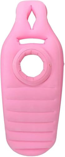 Tapis De Yoga pour Femmes Enceintes Matelas Gonflable en PVC Flocage Confortable avec Trou Exercice à Domicile Sports Gym Fitness Pilates Pads, Pink