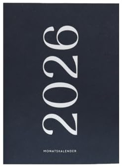 Odernichtoderdoch Monatskalender 2026 „Night“ – Planer mit Monatsübersichten, minimalistisch, stilvoll, übersichtlich, mit Jahresübersichten und Platz für Notizen und Kontakten