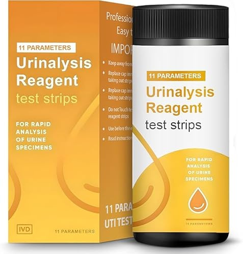 100 x HSO 11-in-1 Urine Test Strips | 11 Parameter Urinalysis Test Strips UK | UTI Test Strips for Infection - Fast & Accurate Results - Dipstick Test Strips