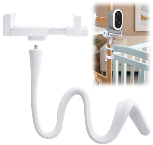 RQcMid Babyphone Halterung, Baby Monitor Halterung Und Baby Kamera Halterungs, Universelle Handyhalter Für Kinderbetten, Flexibler Und Leichter Halter Für Babyphones