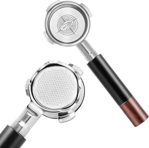 IKAPE 51mm Espresso Portafilter with Silicone Handle, 3-Ear Design Compatible with Delonghi EC0680, EC0685, Smeg & EUPA 51mm Coffee Machines