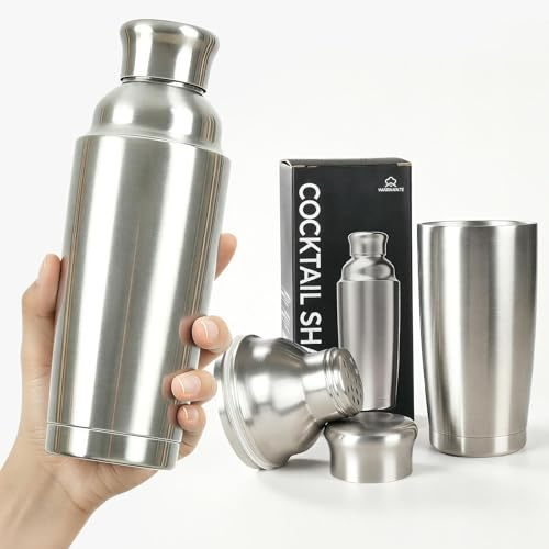 YARRAMATE Shaker da Cocktail, 710 ml, Acciaio Inox 304 | Chiusura Rotante, Isolamento Sottovuoto, Professionale per Bar a Casa, Mixologia