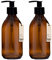 Distributeur de Savon Liquide Kuishi - en Verre - Couleur Marron ambré, Verre, Ambre, x2 250ml