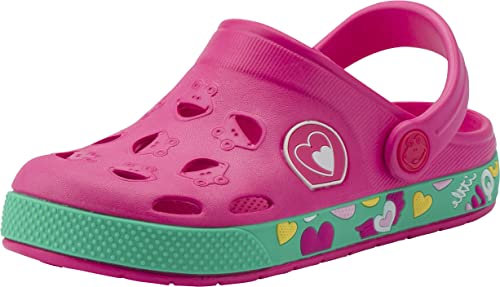 Coqui Unisex - Kinder 8802 Froggy Clog (26/27 EU, Light Fuchsia)