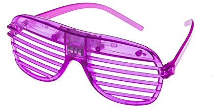 Ultra 96 Lila LED Leuchtend Shutter Brille Aufleuchten Für Kinder Erwachsene Blinkende Party Party Neuheit Kleid Dekor Für Weihnachtsfeier Konzert