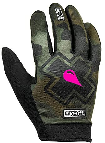 Muc-Off Unisex, Extra Klein Mountainbike Handschuhe, Camo Grün, XS