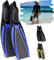 Khroom Schnorchelflossen für Erwachsene 36-47 | Hochwertiges Produkt Made in Italy | Taucherflossen für Frauen/Männer | Schwimmflossen Erwachsene zum Schnorcheln (Blau, 44-45)