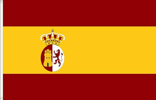BANDERA DE ESPAÑA 1785. CALIDAD RASO PREMIUM. TAMAÑO GRANDE 150X90 CM