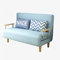 ChengBeautiful Schlafsofa Schlafsofa Doppelzweck Multifunktionale einfache Stoff Faltbett Kleine Wohnung Wohnzimmer Schlafzimmer (Farbe : Blau, Size : 100x48x82cm)