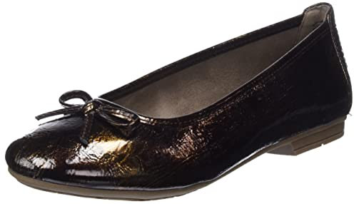 Jana Damen Ballerinas aus Kunstleder Elegant Weite H Mehrweite, Kupfer (Metallisch), 42 EU