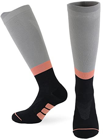 Chaussettes de compression de haute qualité pour hommes et femmes – Design premium durable avec compression graduée pour le sport, la course, le cyclisme, le ski, la randonnée, Fabriquées dans l'UE