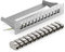deleyCON 12 Port Patchpanel Set Patchfeld Modular 1 HE 10 Zoll Rackeinbau + 12x RJ45 Keystone Module CAT6a Kompatibel mit CAT5 CAT6 CAT7 LAN Netzwerkkabel Verlegekabel Grau