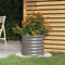 WIFESE Jardinière Surélevée Acier Enduit de Poudre 40x40x36 cm Gris Pot de Jardinière Robuste Lit Surélevé de Jardin Extérieur Potager Balcon Décorer Patio Jardin pour Plantes Légumes Herbes