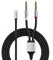 ENJOY-UNIQUE Cavo audio adattatore da USB C a doppio 6,35 mm TRS Stereo Maschio, tipo C a 1/4 Jack 6.6FT/2m compatibile con iPhone 15 Plus, Samsung Galaxy per amplificatori, altoparlanti, mixer