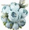 JOYHAZE Künstlicher Pfingstrosenstrauß, 48,3 cm, Seide, große Pfingstrosen, Kunstblumen mit Knospen für Hochzeit, Zuhause, Party, Büro, Tischdekoration, DIY-Blumenarrangements