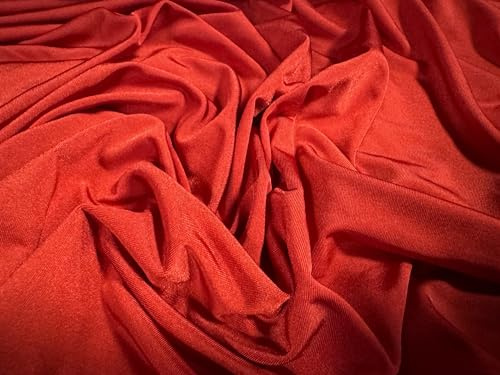 Stretch-Jersey-Stoff Disco, Spandex, schimmernd, Meterware, Rot