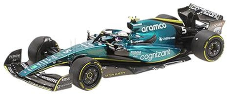 Minichamps 117222205 - Aston Martin AMR22 Sebastian Vettel Last Race Abu Dhabi GP 2022 - Maßstab 1/18 - Modellauto