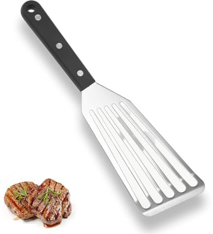 Fish Slice, Fish Spatula, Fish Turner with Solid Handle Slotted Spatula for Flipping for Flipping, Frying and Grilling Non Stick Frying Spatula for Cooking Fish/Egg/Meat Dumpling Frying