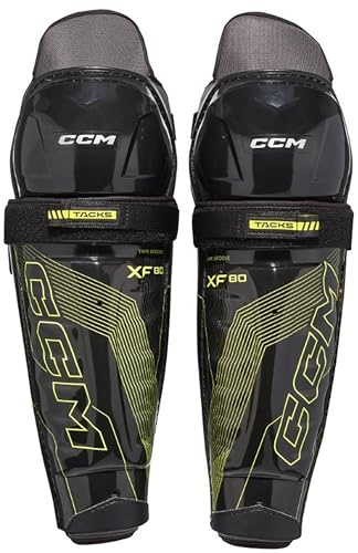 CCM Tacks XF80 - Ginocchiere da hockey per anziani, 16