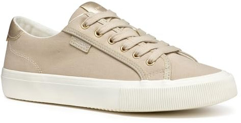 Geox D EMMELENY A, Zapatillas Mujer, Beige, 37 EU