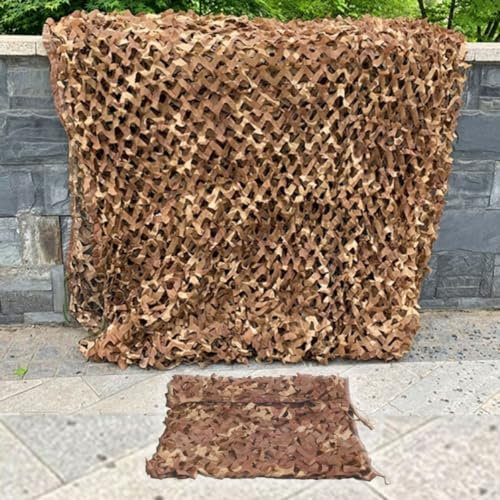 Filet De Camouflage Sable 3x4m(9.8x13ft Filet Camouflage Renforcé, Crème Solaire,Militaire,Camping,Chasse,Armée,Décoration,D'ombrage,Léger Et Durable