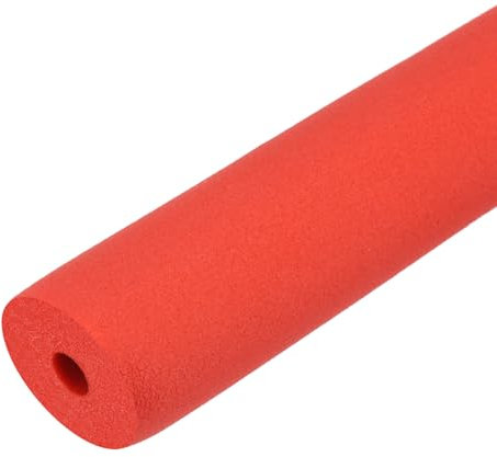QUARKZMAN 1m Rohrisolierung Schaumstoff, Durchmesser 10mm Isolierstärke 16mm Heizungsrohr Verkleidung für Fitnessgeräte, Rohre, Handhaben (Rot)
