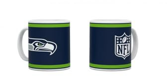 Seattle Seahawks NFL American Football – Tasse Becher Kaffeetasse Kickoff – Mattes Design zur Season 2024/2025 – 330 ml – Keramik