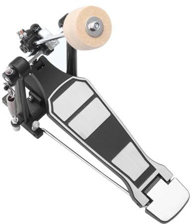 QUMIIRITY Schlagzeug Fußpedal aus Metall mit Exzellentem Fußgefühl und Ersatzfunktion für Professionelle Schlagzeuger im Jazz und Rockbereich