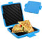 Gatphy Silicone Sandwich Maker Microwave Toastie Maker, Non Stick Microwave Toastie Sandwich Toaster with Adjustable Silicone Straps Heatwave Breakfast Cookware for Cooking Sandwiches (Blue)