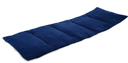 Stuhlkissen für Sonnenliegen, mit rutschfester Rückseite, elastische Hülle, ideal für Garten, Outdoor, Innenbereich, Sofa, Autositzbank, 190 x 67 cm, Blau