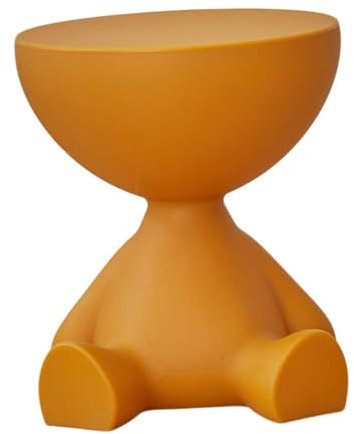 F Fityle Petite Table à Table Basse Ornement Multifonction Accessoires Lisses Meubles intérieurs pour Un Petit Espace Salon de Salle de Bain, Orange