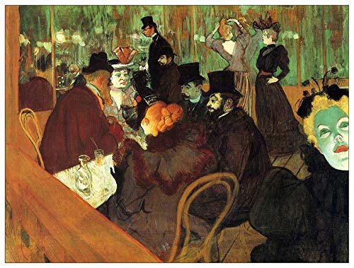 ArtPlaza TW92633 Toulouse-Lautrec - In the Moulin Rouge Dekorative Paneele, Holz MDF, Multifarbiert, 120x90 Cm