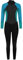 Mountain Warehouse Langer Damen-Neoprenanzug - Körper: 2.5mm, UPF 50+, Konturfit, verstellb. Ausschnitt, hält Körperwärme, einteilig Dunkel Aquamarin Damengröße EU 44-46