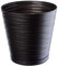 KADAX Pot de Fleurs en Plastique avec Soucoupe Incorporée, Pot de Plantes avec Conception Raffinée pour la Décoration d'Intérieur (11 cm, Noir)