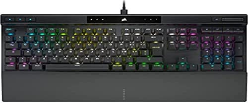 CORSAIR K70 RGB PRO Tastiera da Gioco Meccanica Cablata – Interruttori Lineari Cherry MX Red, SOCD, Keycaps PBT a Doppio Colpo, Hyper-Polling a 8000Hz, NKRO, Torneo Switch, QWERTY IT – Nero