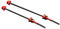 ihreesy 2 Stück Fahrradachsen Schnellspanner, Titan Carbon Faser Achsen Schnellspanner Schnellspanner Fahrrad Hinterrad und Vorderrad Hohlachse mit Carbon-Griff,Rot