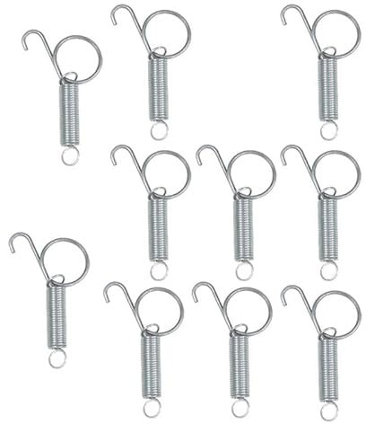perfk 10 Befestigungsfeder elastischer Käfig Tür Federhaken Federkäfig Ring, Gross
