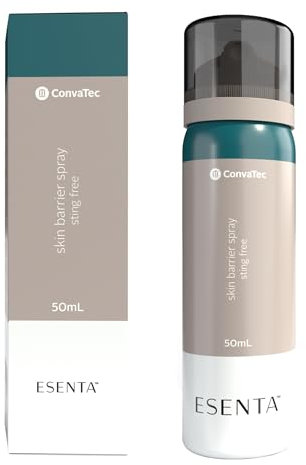 ESENTA Spray protector para la piel 50 ml – Protege la piel cerca de estomas y heridas – No seca la piel – Ideal para uso diario para uso rápido – Fabricación sin látex