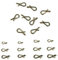 EUPHENG Micro Fly Snap No-Knot Fast Quick Change Fly Fishing Snap Fly Hook Lure Clips for Flies Hook Jig Lures(L)