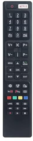 Telecomando di ricambio compatibile per Telefunken Bush 30094759 RC4848F con NETFLIX Youtube Keys per TV LCD LED 3D HD Smart TV