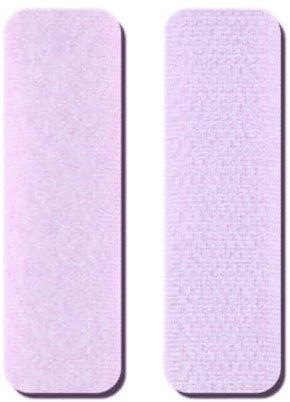 20 Stück 2cm × 7cm Klettband Extra Stark,Klettband zum Nähen,Doppelseitiges Klettverschluss Stoff Klettstreifen,für DIY Kunsthandwerk Basteln Schuhe Kleidung Dekorieren,Helles Lila