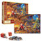 Puzzles Adventskalender 2025 Jigsaw, Familienurlaub Puzzle 1008 Teile Puzzles, 24 Boxen Puzzles für Countdown bis Weihnachten, Hausdekoration, Weihnachtsgeschenke für Erwachsene Kinder Jungen Mädchen